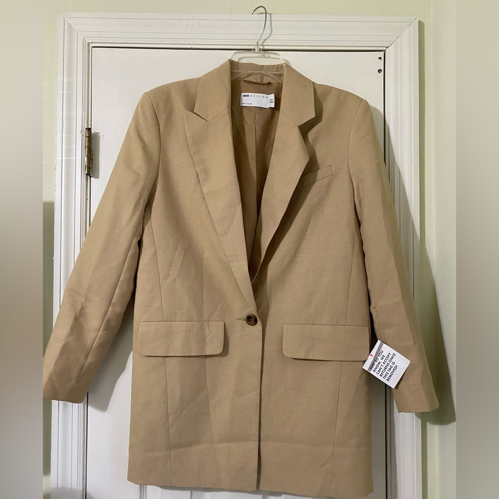Tan Oversized Blazer